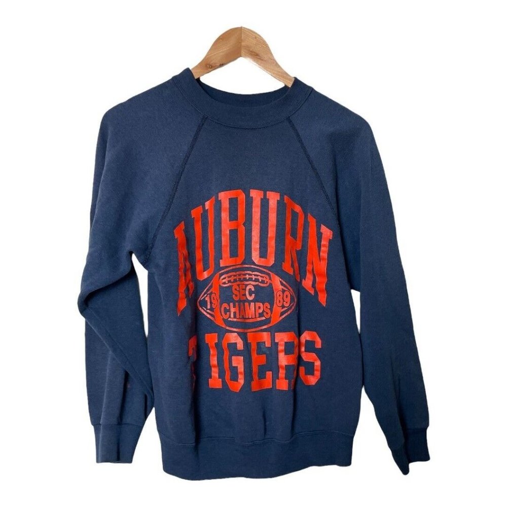 Vintage Wolf & Sons 80’s 1989 Auburn University Tiger’s Crewneck Sweatshirt S
